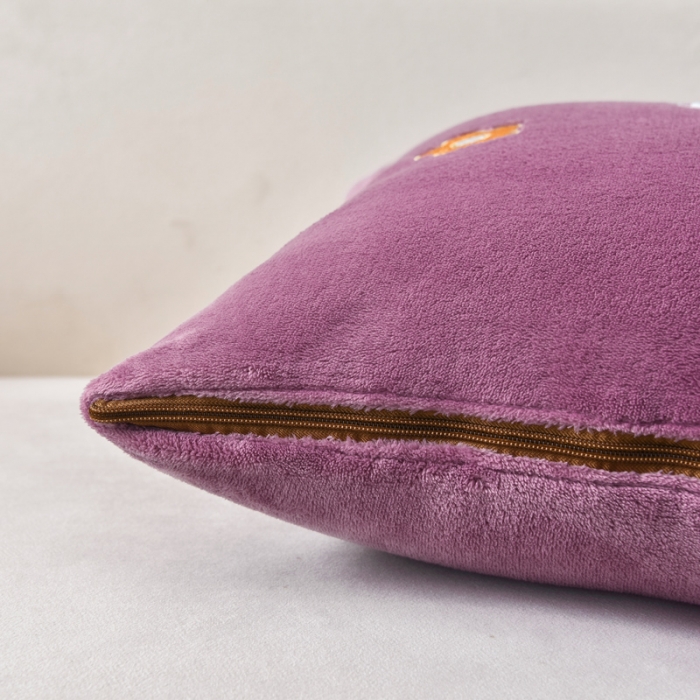 91家纺网 家纺一手货源 找家纺 阳光依佰2022新款牛奶绒多功能抱枕被系列-萌小兔 紫色