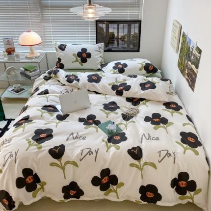 91家纺网 家纺一手货源 找家纺 （总）昔可家纺 2022新款法式田园花卉系列全棉四件套