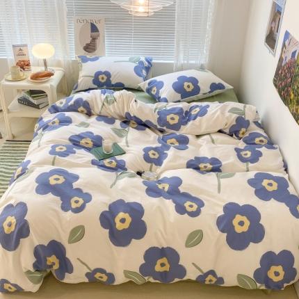 91家纺网 家纺一手货源 找家纺 （总）昔可家纺 2022新款法式田园花卉系列全棉四件套