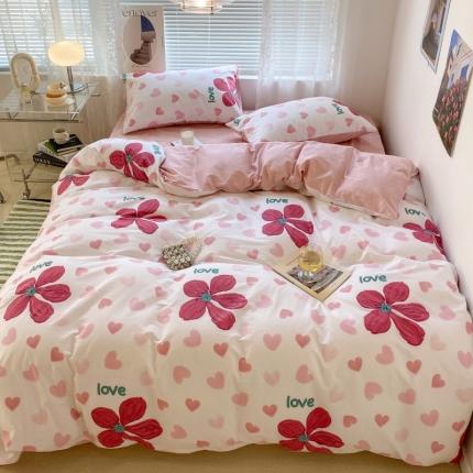 91家纺网 家纺一手货源 找家纺 （总）昔可家纺 2022新款法式田园花卉系列全棉四件套