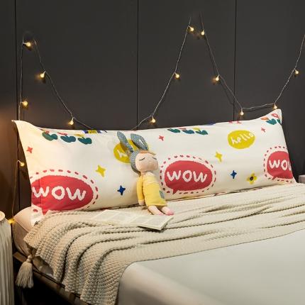 91家纺网 家纺一手货源 找家纺 (总) 简宜家居 2022新款长枕套双人长枕+枕芯全棉枕套