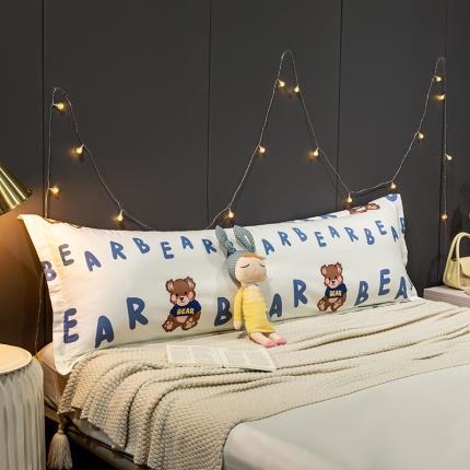 91家纺网 家纺一手货源 找家纺 (总) 简宜家居 2022新款长枕套双人长枕+枕芯全棉枕套