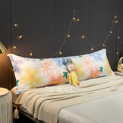 91家纺网 家纺一手货源 找家纺 (总) 简宜家居 2022新款长枕套双人长枕+枕芯全棉枕套