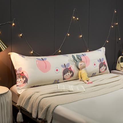 91家纺网 家纺一手货源 找家纺 (总) 简宜家居 2022新款长枕套双人长枕+枕芯全棉枕套