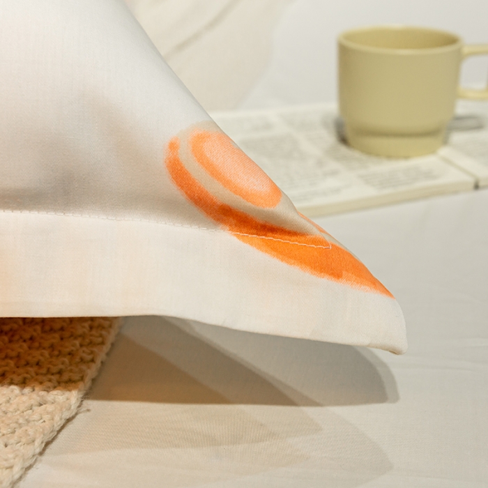 91家纺网 家纺一手货源 找家纺 简宜家居 2022新款长枕套双人长枕+枕芯全棉枕套 橘子兔