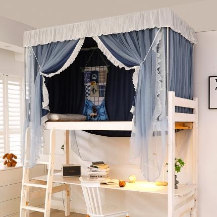 91家纺网 家纺一手货源 找家纺 总迪凡保罗蚊帐 2023新款C17铝合金导轨纯色学生蚊帐