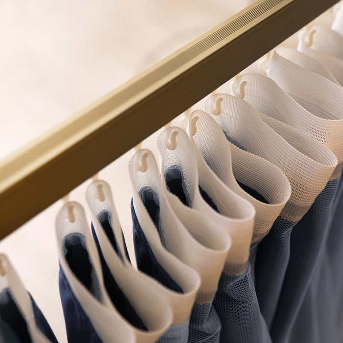 91家纺网 家纺一手货源 找家纺 迪凡保罗蚊帐 2022新款C17铝合金导轨纯色学生蚊帐 阳光藏青