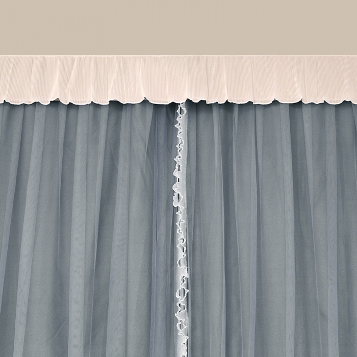 91家纺网 家纺一手货源 找家纺 迪凡保罗蚊帐 2022新款C17铝合金导轨纯色学生蚊帐 阳光深灰