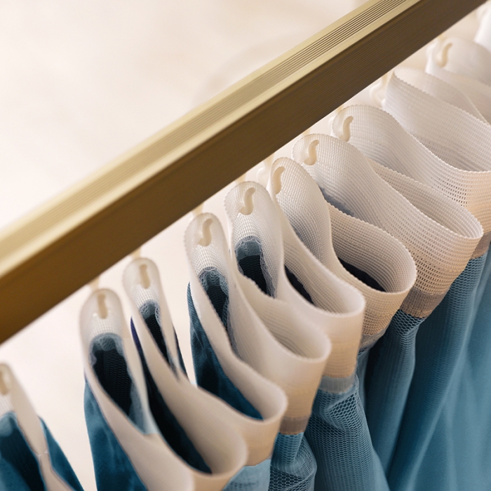 91家纺网 家纺一手货源 找家纺 迪凡保罗蚊帐 2022新款C17铝合金导轨纯色学生蚊帐 阳光深蓝