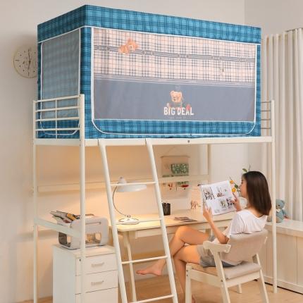 91家纺网 家纺一手货源 找家纺 总迪凡保罗蚊帐 2023新款C16数码印花遮光帘学生蚊帐