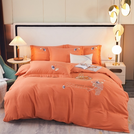 91家纺网 家纺一手货源 找家纺 生态加厚全棉磨毛刺绣花纯棉长绒棉四件套直播爆款