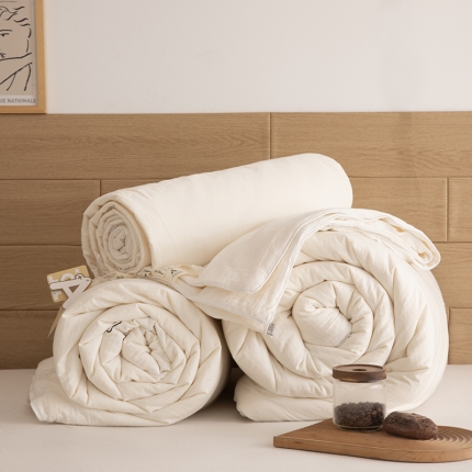 91家纺网 家纺一手货源 找家纺 2024A类原棉59%李官奇大豆纤维全棉春秋冬被 59原棉大豆被豆朴6