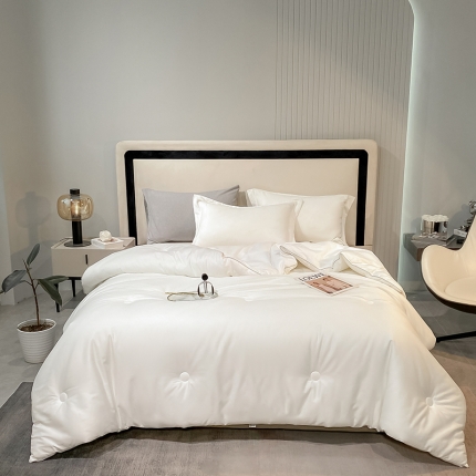 91家纺网 家纺一手货源 找家纺 2024A类母婴级100支长绒棉55大豆纤维被豆皇