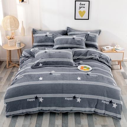 91家纺网 家纺一手货源 找家纺 （总）尚品凤凰2025新款高克重印花牛奶绒四件套-工艺款