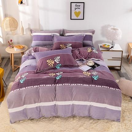 91家纺网 家纺一手货源 找家纺 （总）尚品凤凰2025新款高克重印花牛奶绒四件套-工艺款