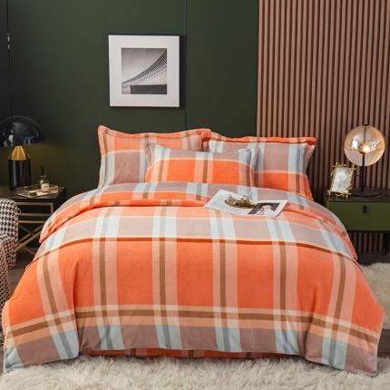 91家纺网 家纺一手货源 找家纺 （总）尚品凤凰2025新款高克重印花牛奶绒四件套-工艺款