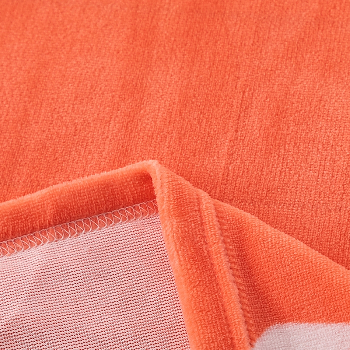 91家纺网 家纺一手货源 找家纺 尚品凤凰2025新款高克重印花牛奶绒四件套-工艺款 一见钟情-橘