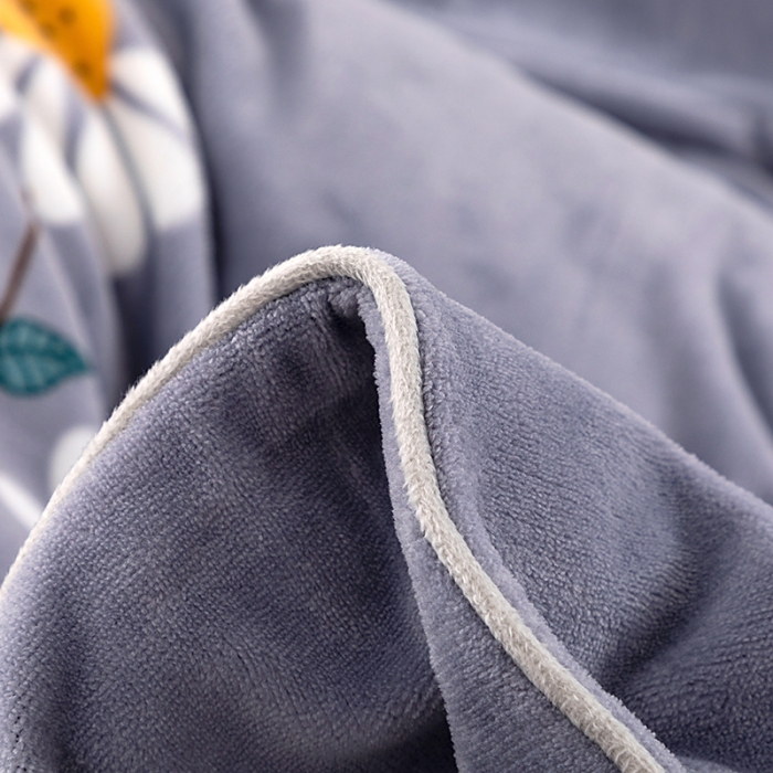 91家纺网 家纺一手货源 找家纺 尚品凤凰2025新款高克重印花牛奶绒四件套-工艺款 枝繁叶茂-灰