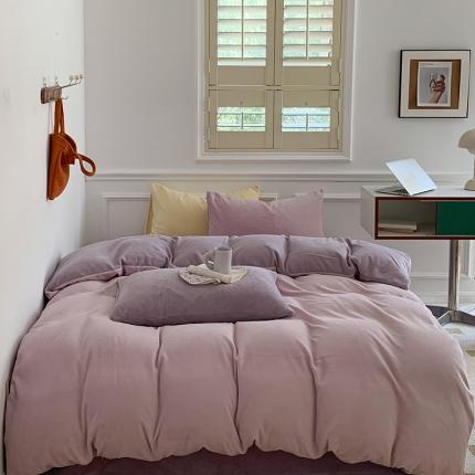 91家纺网 家纺一手货源 找家纺 （总）三朵 2022新款牛奶绒混搭四件套场景二