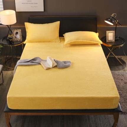 91家纺网 家纺一手货源 找家纺 （总）简爱 2025新款双面绒纯色法莱绒单床笠