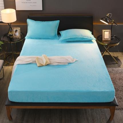 91家纺网 家纺一手货源 找家纺 （总）简爱 2025新款双面绒纯色法莱绒单床笠