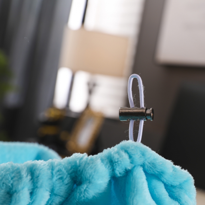 91家纺网 家纺一手货源 找家纺 简爱 2025新款双面绒纯色法莱绒单床笠 湖蓝