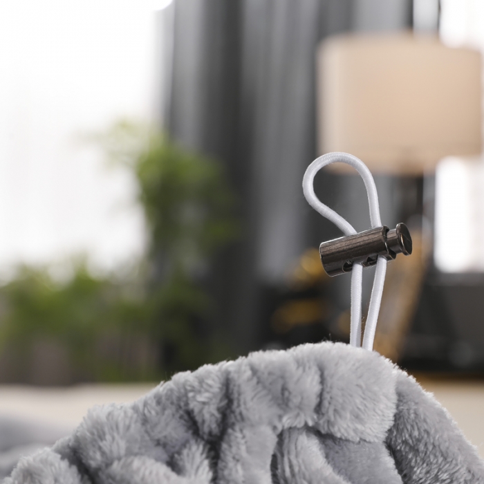 91家纺网 家纺一手货源 找家纺 简爱 2025新款双面绒纯色法莱绒单床笠 银灰