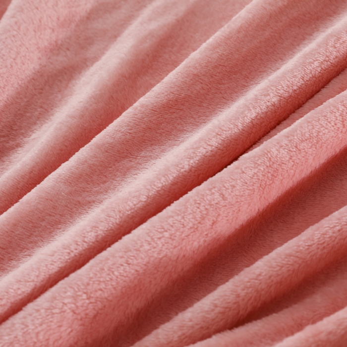 91家纺网 家纺一手货源 找家纺 简爱 2025新款双面绒纯色法莱绒单床笠 玉色