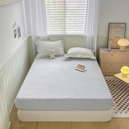 91家纺网 家纺一手货源 找家纺 （总）三朵 2022新款秋冬牛奶绒床笠