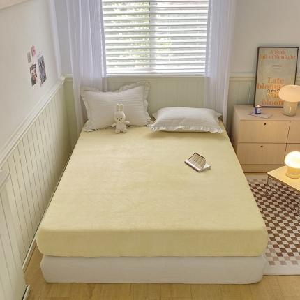 91家纺网 家纺一手货源 找家纺 （总）三朵 2022新款秋冬牛奶绒床笠