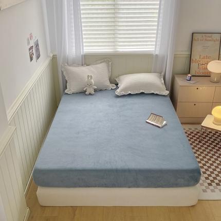 91家纺网 家纺一手货源 找家纺 （总）三朵 2022新款秋冬牛奶绒床笠