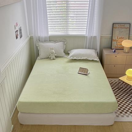 91家纺网 家纺一手货源 找家纺 （总）三朵 2022新款秋冬牛奶绒床笠