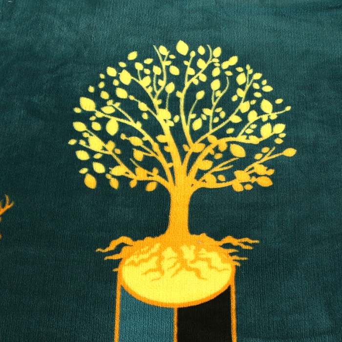 91家纺网 家纺一手货源 找家纺 佳一 2022新款230g保暖牛奶绒四件套 步步高升