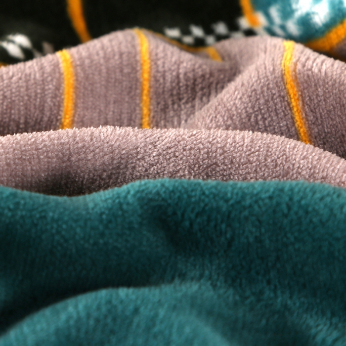 91家纺网 家纺一手货源 找家纺 佳一 2022新款230g保暖牛奶绒四件套 步步高升