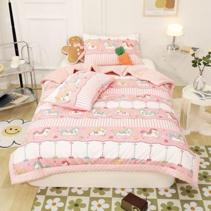 91家纺网 家纺一手货源 找家纺 （总）星期八  2022新款全棉豆豆被春秋被-系列一