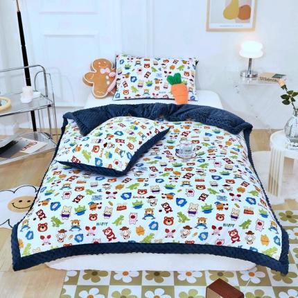 91家纺网 家纺一手货源 找家纺 （总）星期八  2022新款全棉豆豆被春秋被-系列一