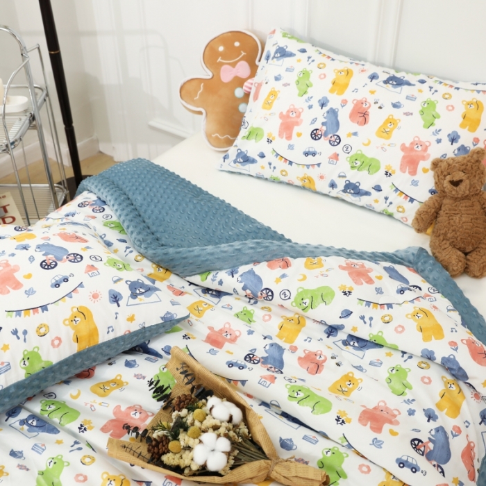 91家纺网 家纺一手货源 找家纺 （总）星期八  2022新款全棉豆豆被春秋被-系列一