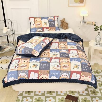 星期八  2022新款全棉豆豆被春秋被-系列一 蛋糕熊