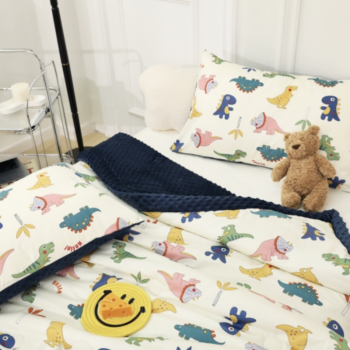 91家纺网 家纺一手货源 找家纺 星期八  2022新款全棉豆豆被春秋被-系列一 侏罗纪