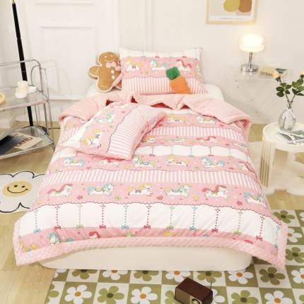 星期八  2022新款全棉豆豆被春秋被-系列一 旋转木马