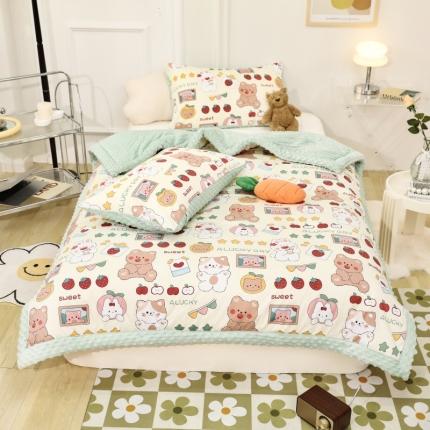 星期八  2022新款全棉豆豆被春秋被-系列一 小猫