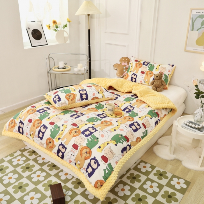 91家纺网 家纺一手货源 找家纺 星期八  2022新款全棉豆豆被春秋被-系列一 鳄鱼