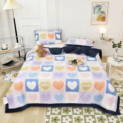 91家纺网 家纺一手货源 找家纺 （总）星期八  2022新款全棉豆豆被春秋被-系列二