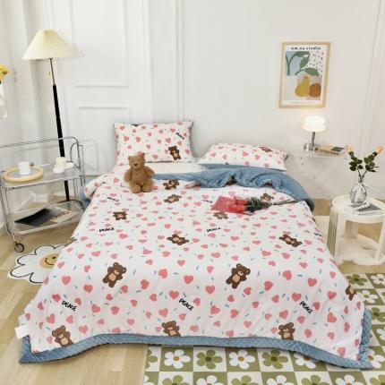 91家纺网 家纺一手货源 找家纺 （总）星期八  2022新款全棉豆豆被春秋被-系列二