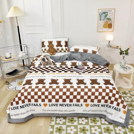 91家纺网 家纺一手货源 找家纺 （总）星期八  2022新款全棉豆豆被春秋被-系列二