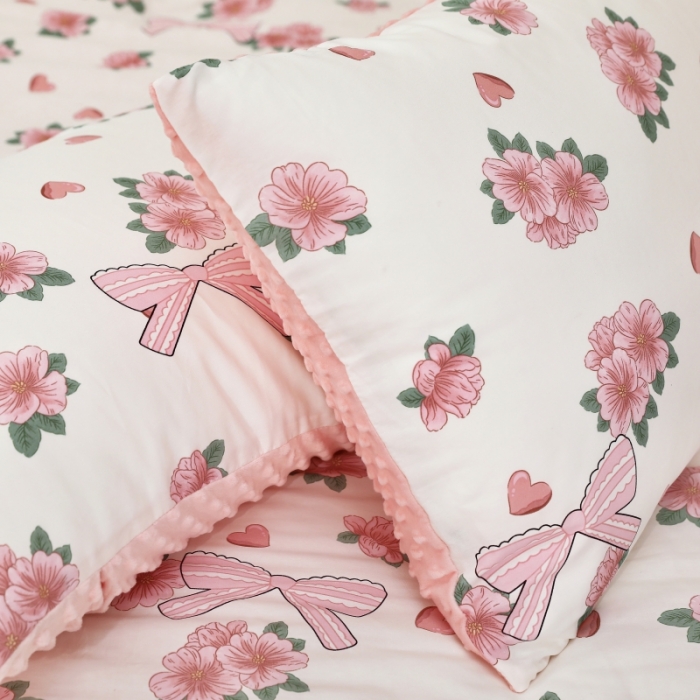 91家纺网 家纺一手货源 找家纺 星期八  2022新款全棉豆豆被春秋被-系列二 蝴蝶结