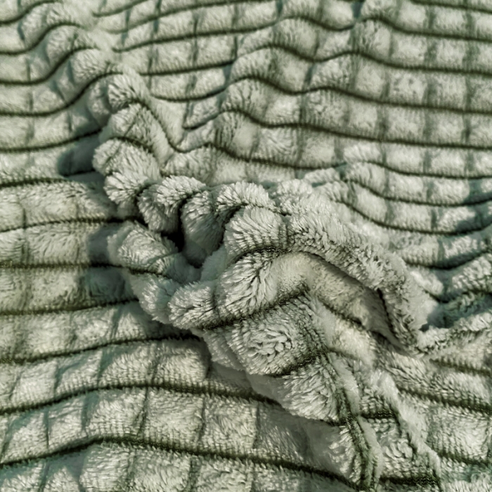 91家纺网 家纺一手货源 找家纺 慕澄 2024新款牛奶绒剪花简约款四件套 简约-绿