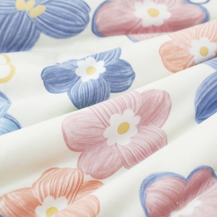 91家纺网 家纺一手货源 找家纺 星期八  2022新款全棉豆豆被春秋被-系列二 花花兔