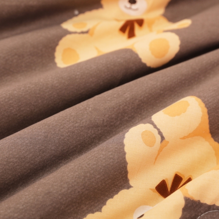 91家纺网 家纺一手货源 找家纺 星期八  2022新款全棉豆豆被春秋被-系列二 咖啡熊