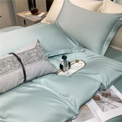 微廉新款A类60支长绒棉纯色套件-单枕套（一只） 佳-梵星蓝